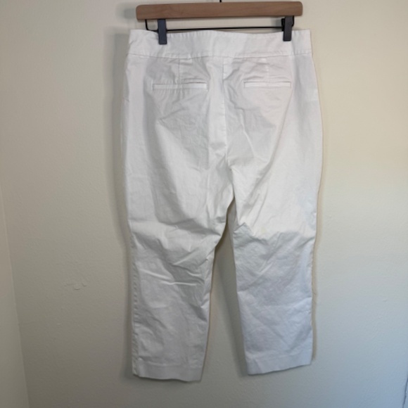 Ann Taylor Factory Pants Women's Petite 12P White Classic Preppy Office - Picture 4 of 5